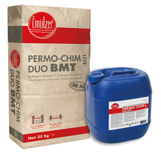 Permo-Chim Duo BMT - Two Component, Fully Elastic, Waterproofing Mortar